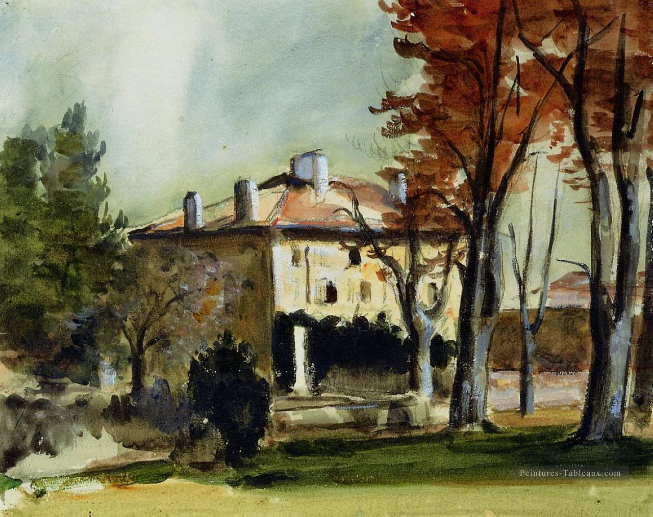 Le Manoir du Jas de Bouffan Paysage de Paul Cézanne Peintures à l'huile